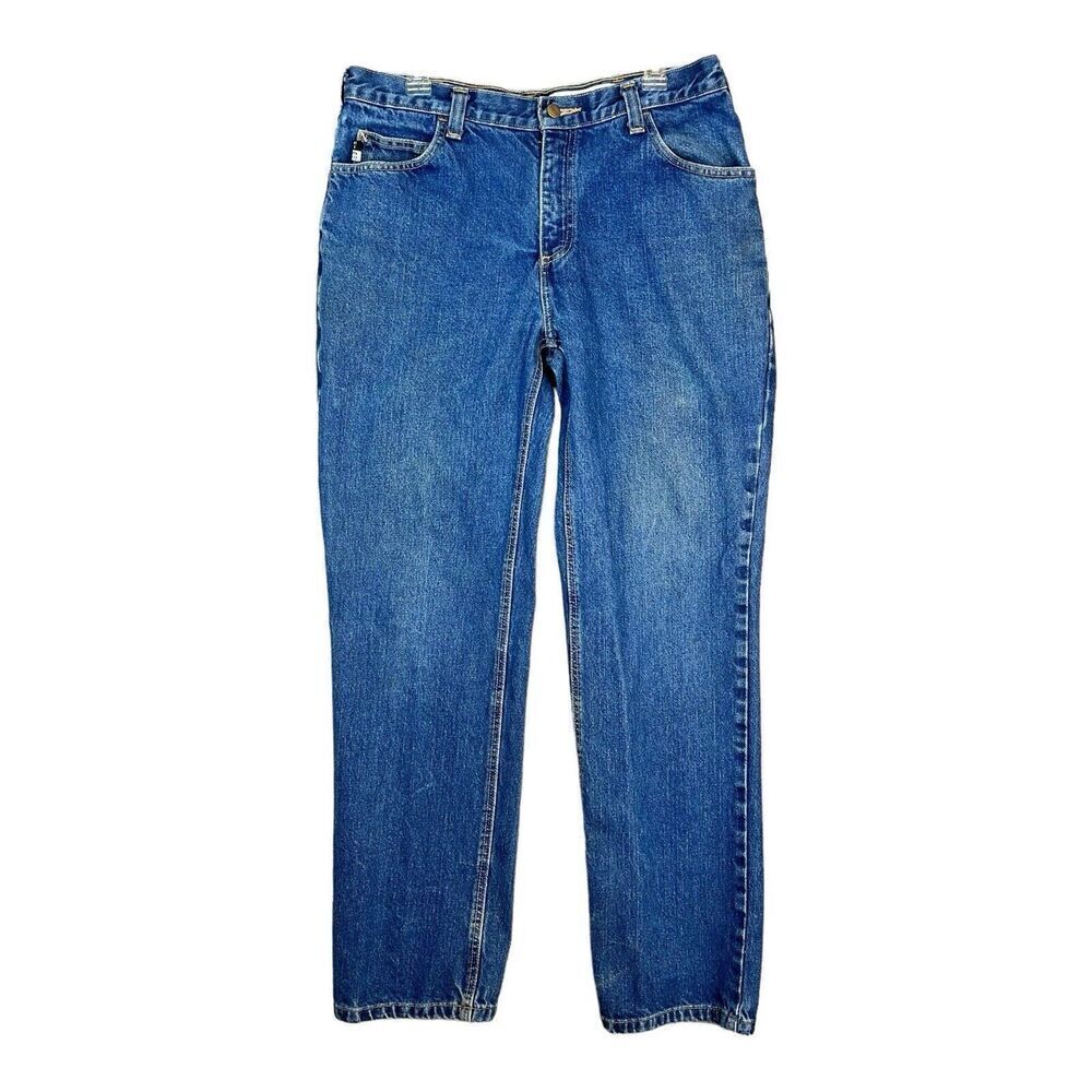 Carhartt Jeans Men’s Blue FR Flame Resistant CAT2 NFPA 2112 Work Wear 34x33